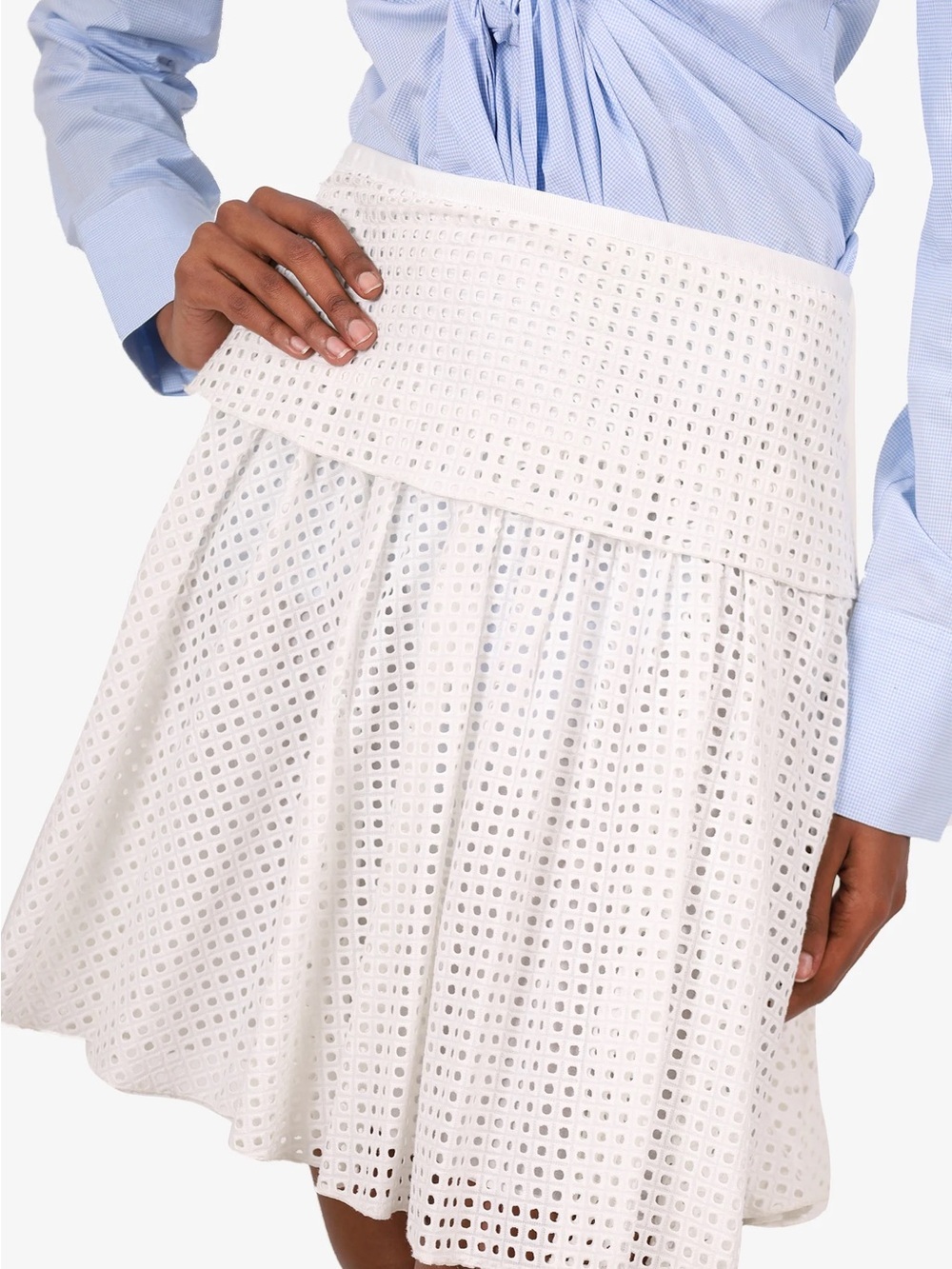 Rag & Bone Lakewood cotton eyelet mini skirt (127) - Picture 4 of 8